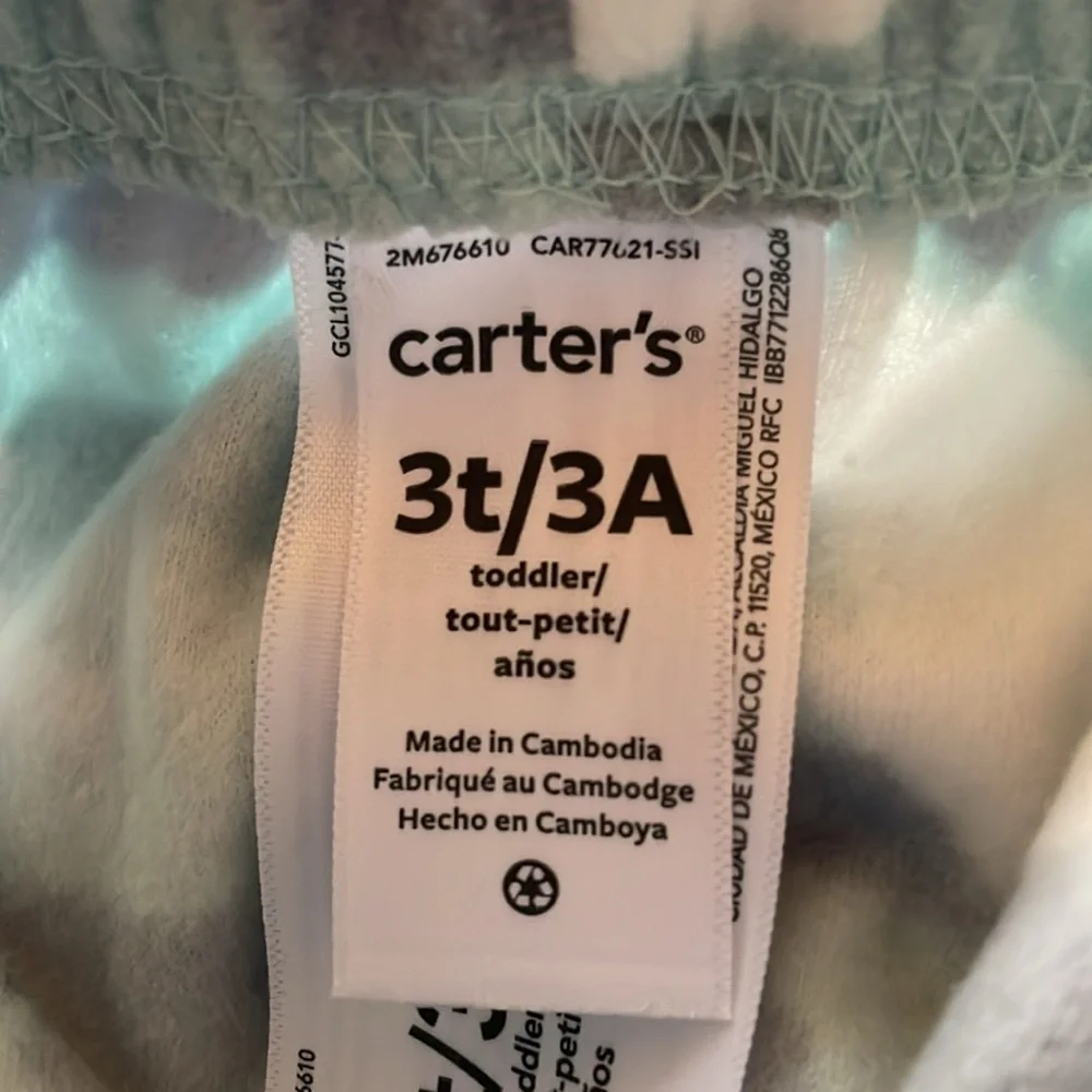 Carter's Boys' 2 Pc Fleece (3T, Polar Bear/Blue/Grey) NWT smoke free home